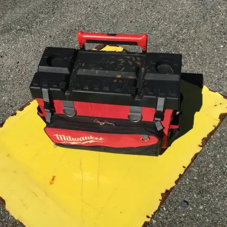 Milwaukee Brand ~ Tool Box ~ Rolls on 6 Wheels ~ Gently Used If Ever