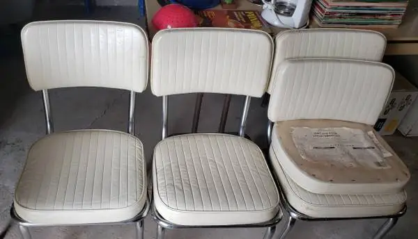 retro chrome chairs