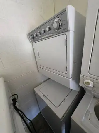 Maytag stackable 27 wide washer and electric dryer