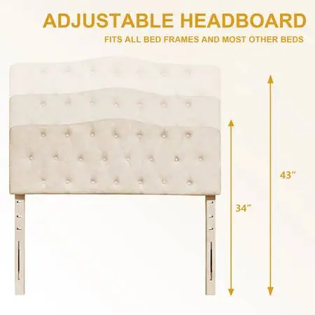 QUEEN SIZE UPHOLSTERED HEADBOARD