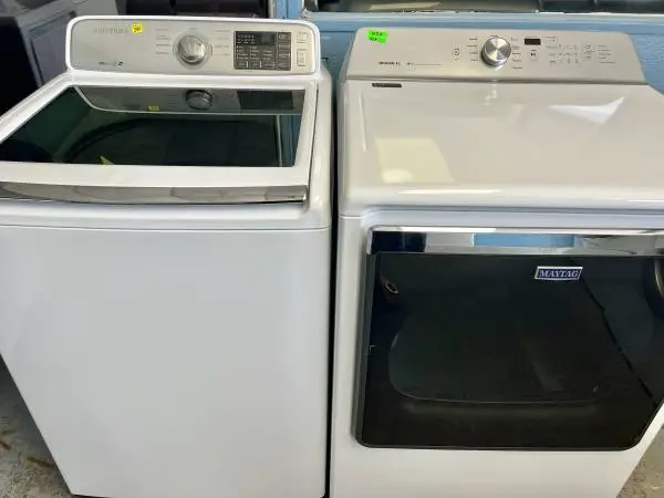 Samsung Heavy Duty Washer and Electric Dryer Set