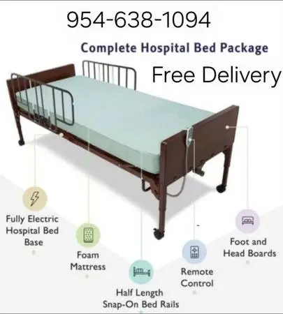 (FREE DELIVERY & ASSEMBLY) Hospital Bed
