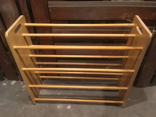 Light Brown, Wooden Shoe / Media Rack & Various Other Furniture