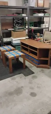 TV Entertainment Center, w/ 2 end talbes
