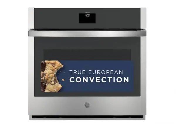 GE 30-in Smart Single Electric Wall Oven True Convection Self-cleaning
