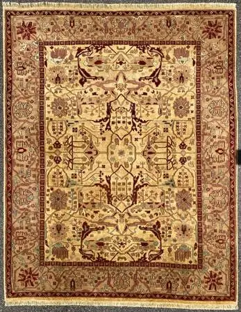 PESHAWAR HAND KNOTTED RUG, 8.0 x 10.3