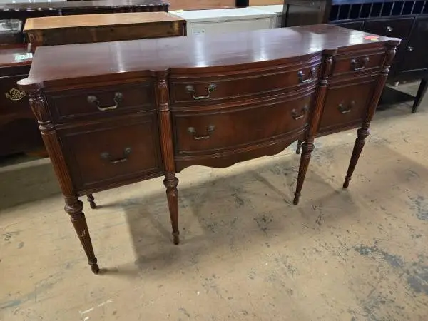 Habitat for Humanity Restore – Carved Solid Cherry Buffet/Sideboard