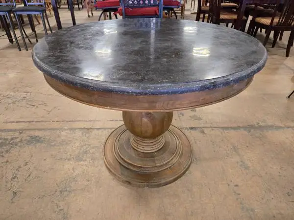 Habitat for Humanity Restore – Arhaus Round Black Marble Top Table