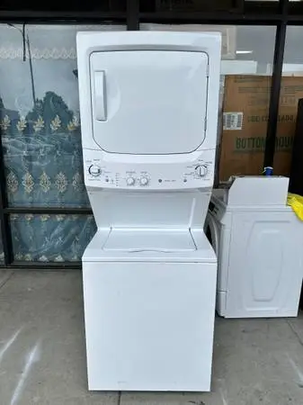 GE 27 GTUP270EM4WW Top-load One-Stackable washer & Electric dryer!!