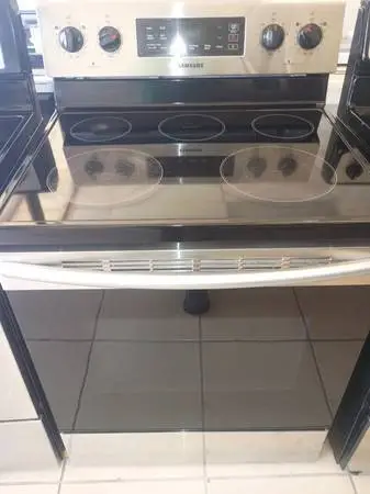 STOVE GLASS TOP SAMSUNG STAINLESS STEEL