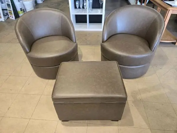 Habitat for Humanity Restore – Grandin Road Faux-Leather Seating Set
