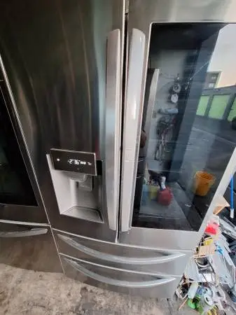 Ice plus lg stainless steel refrigerator