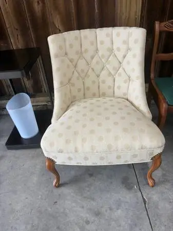 Living room side high back chair