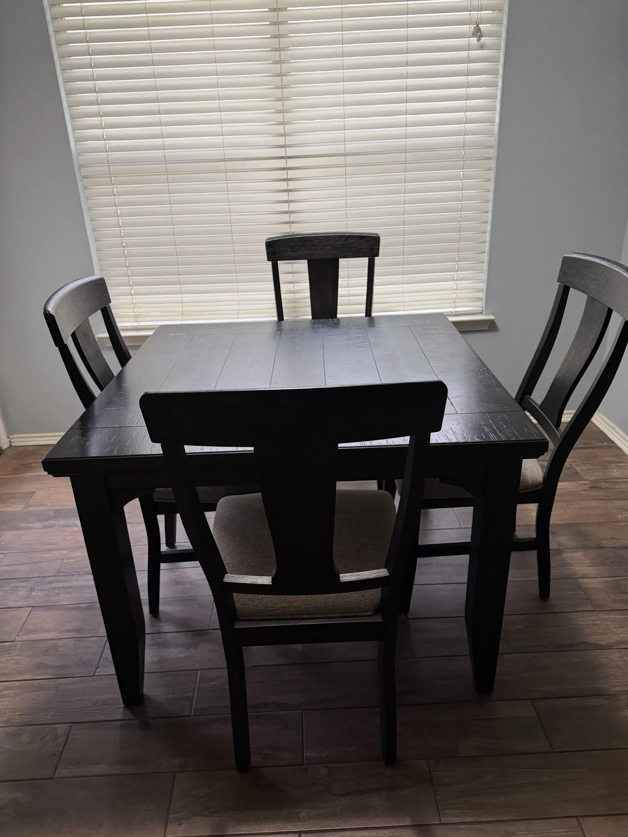 table with four chairs