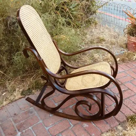 Classic c1970 bentwood/cane Rocking Chair/grt for staging