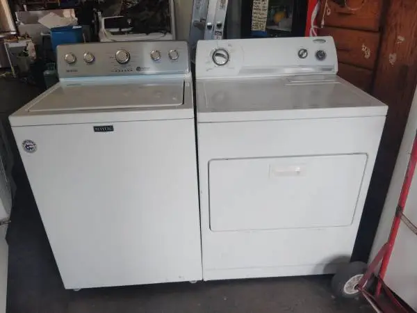 washer and gas dryer