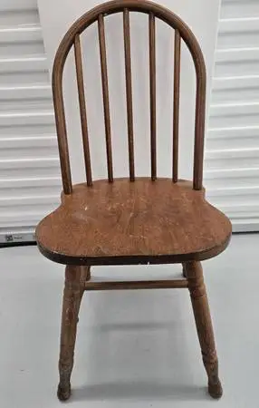 Spindle Bow Back Chair Solid Oak
