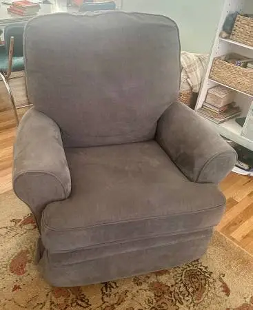 Best Furniture Gray/Mocha Swivel Glider Rocker Recliner