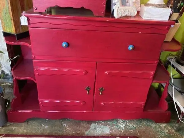 1950 Cute wood retro Dresser cabinet