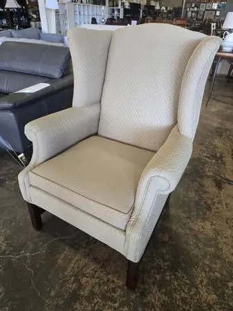 Habitat for Humanity Restore – Ethan Allen Green Wingback Armchair