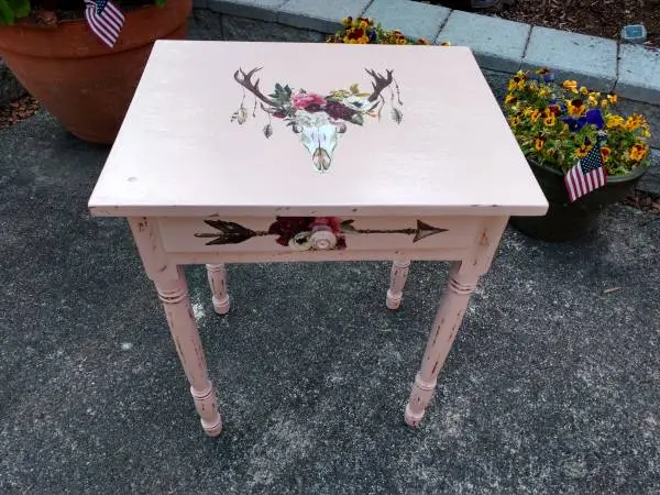 Amazing Desk or Side Table! Tea Rose Southwest Awesome