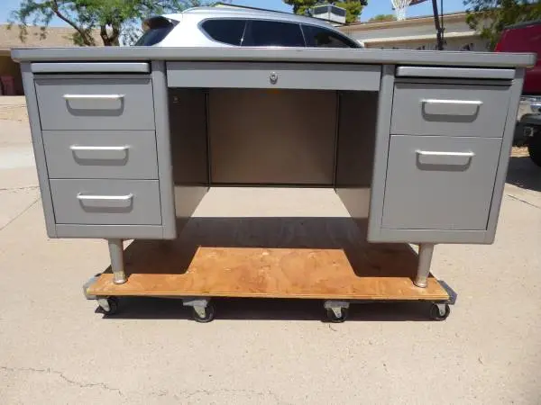 Desk Metal Tanker Vintage Steelcase