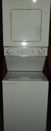 Like new GE Stackable Washer- Electric Dryer apartment size