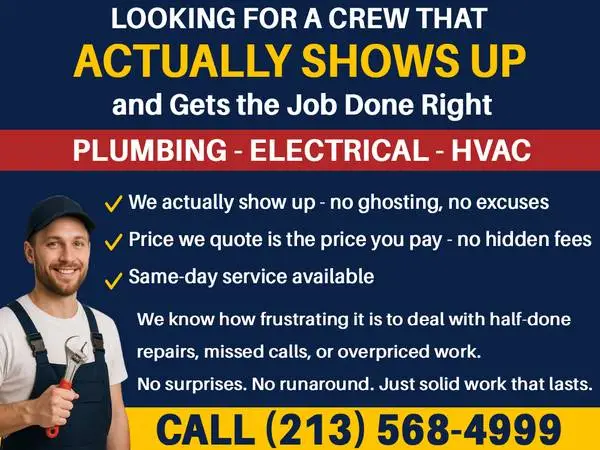 ✅ Plumber • Electrician • AC - HVAC Repair – Same Day Service ✅