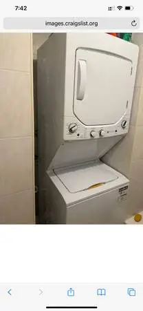Kenmore stackable washer and dryer (gas )