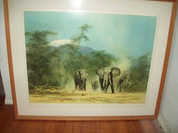 David Shepherd Signed Print-Vintage-Framed-Large-Exquisite!