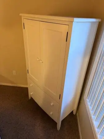 2-DOOR, 2-DRAWER ARMOIRE