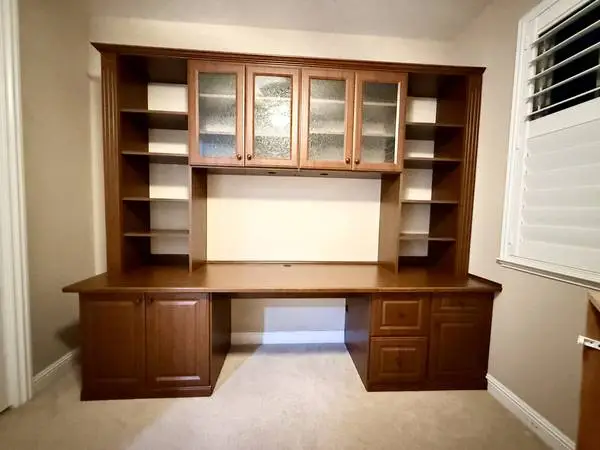 Built in Desk Wall unit with built in Hutch