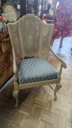 Vintage  wicker rattan chair excellent condition