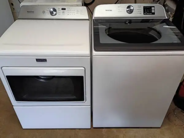 Maytag Extra large capacity 7.4 cu. ft Dryer & 4.8 cu. ft Washer