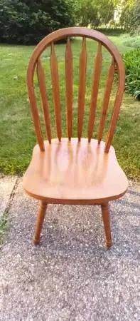 Solid wood chair