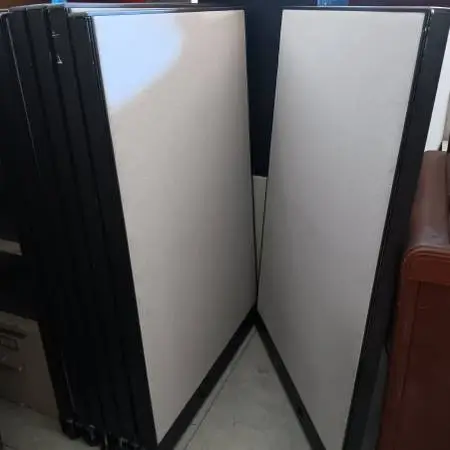Haworth Cubicle Partitions-Wall Panels,55H,Light Gray,Room Dividers,36