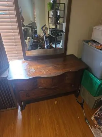 Vintage solid wood dresser