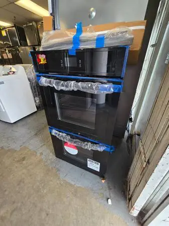 Frigidaire new black 27 electric double wall oven