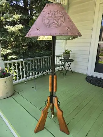 Vintage Faux Shotgun Floor Lamp