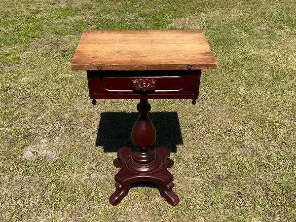 Vintage oak side table
