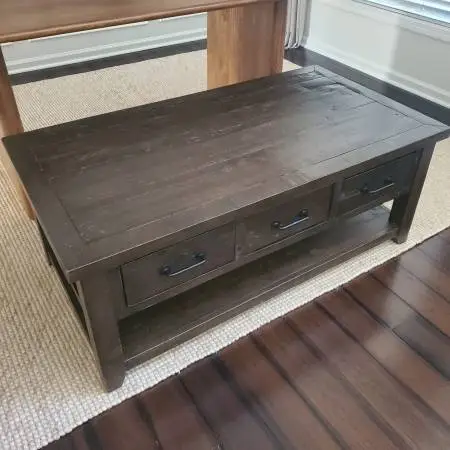 MADISON COUNTY SOLID WOOD COFFEE TABLE