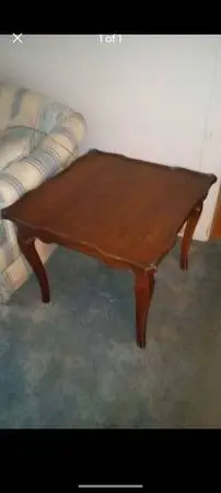 Wood End Table