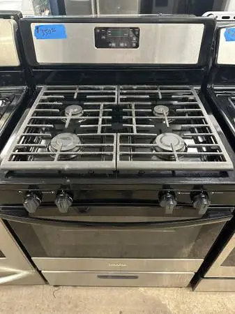 Amana Stainless Steel 4 Burner Gas Stove 713-376-0356