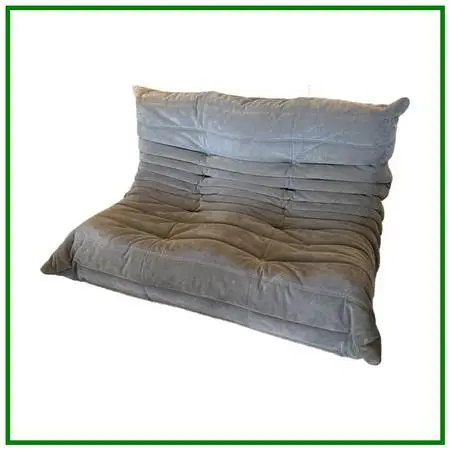 Michel Ducaroy For Ligne Roset Togo Loveseat, Alcantara Chic