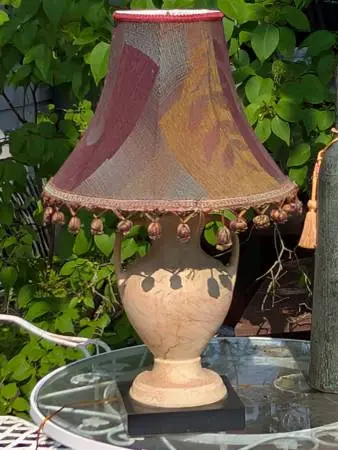 1930s Santa Fe style Pottery Table Lamp Nemadji Excellent
