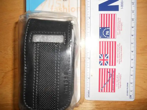 Genuine Leather Case For Motorola V60 Flip-fone Cell Phone