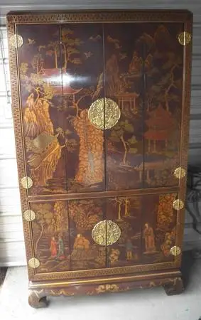 Japanese asian style cabinet wardrobe armoire living room bed room