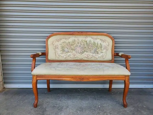 vintage love seat sofa