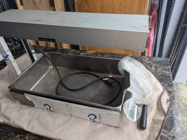 Hatco Glo-Ray 12 3/8 x 24 Stainless Steel Portable French Fry Warmer
