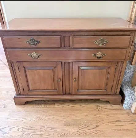 Vintage Solid Maple Buffet
